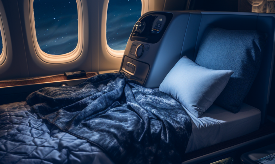 Modern sleep in business class and technology for a better holiday