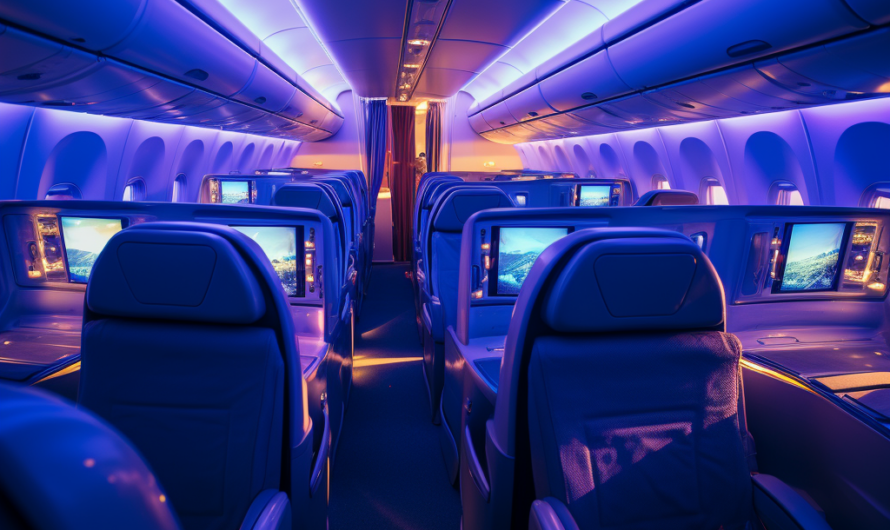 The energy of the northern light or how lighting affects comfort in business class